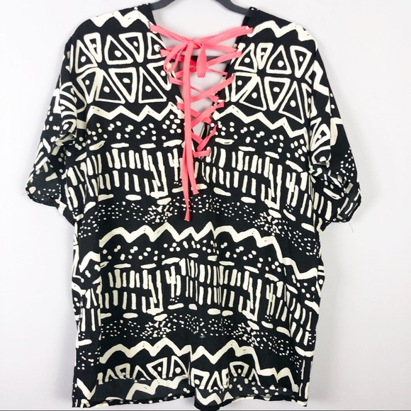 Very Jo Black & Cream Top - Picture 4 of 8